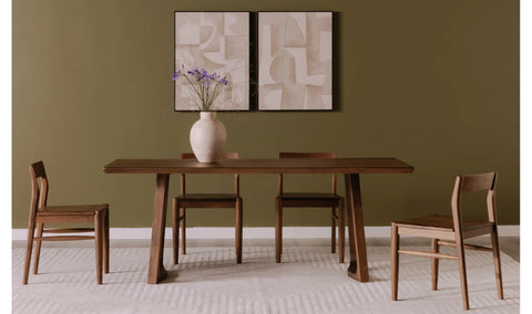 Silas Dining Table Walnut Brown