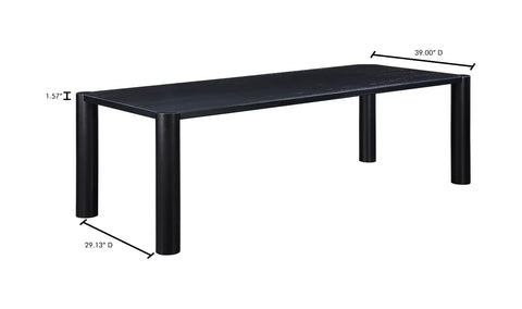 Post Large Dining Table Black