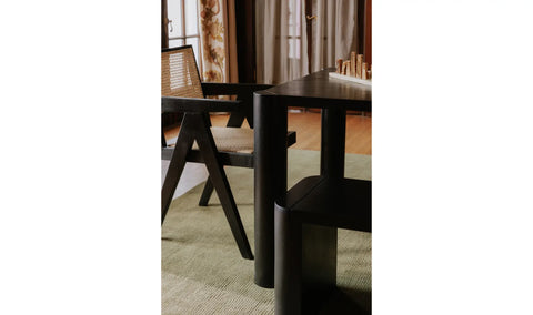 Post Small Dining Bench Black