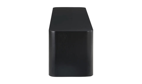 Post Large Dining Bench Black