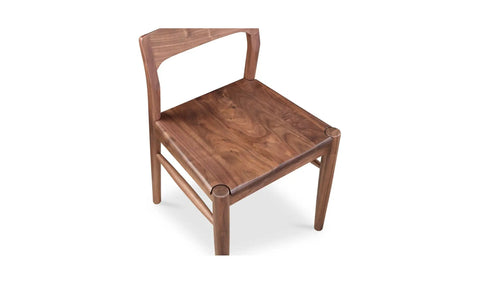 Owing Dining Chair Walnut Brown - Set Of Two