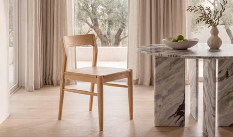 Owing Dining Chair Natural Oak - Set Of Two