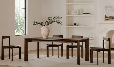 Daifuku Large Dining Table Walnut Stained Ash