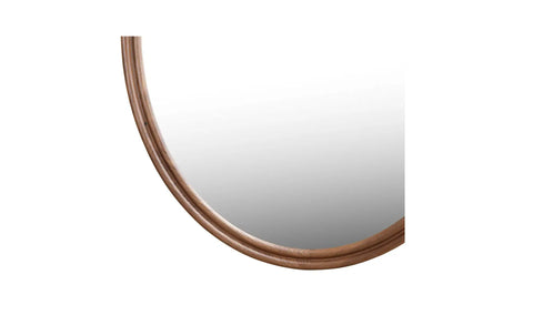 Alcott Oval Mirror Walnut