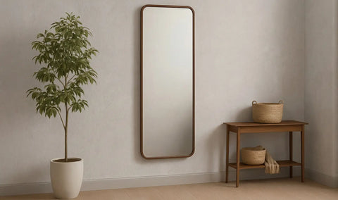 Kai Floor Mirror Walnut