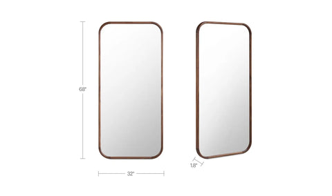 Kai Floor Mirror Walnut