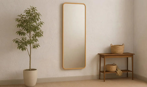 Kai Floor Mirror Walnut