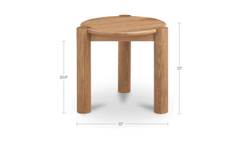 Jack Side Table Brushed Natural Oak