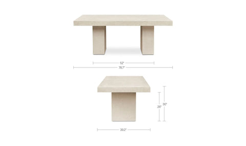 Antonius Outdoor Dining Table Terrazzo