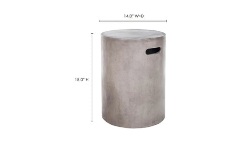 Cato Outdoor Stool Grey