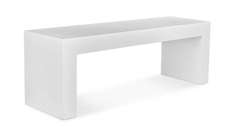 Lazarus Outdoor Bench White
