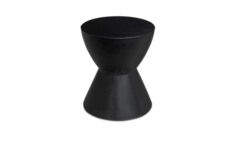 Hourglass Outdoor Stool Black