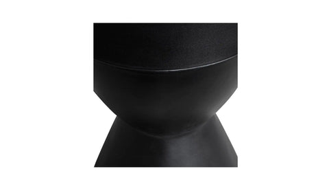 Hourglass Outdoor Stool Black