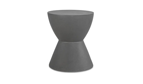 Hourglass Outdoor Stool Grey