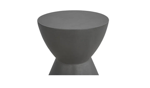 Hourglass Outdoor Stool Grey