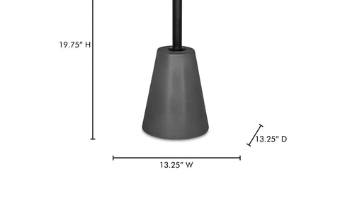 Foundation Outdoor Accent Table Dark Grey