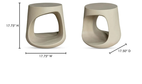 Rothko Outdoor Stool Cream