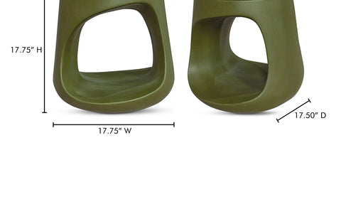 Rothko Outdoor Stool Green