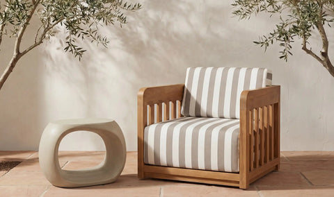 Albers Outdoor Stool Cream