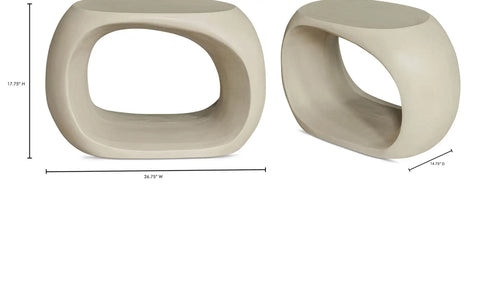 Albers Outdoor Stool Cream