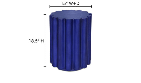 Taffy Accent Table Navy Blue