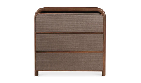 Rye 3 Drawer Nightstand Warm Brown