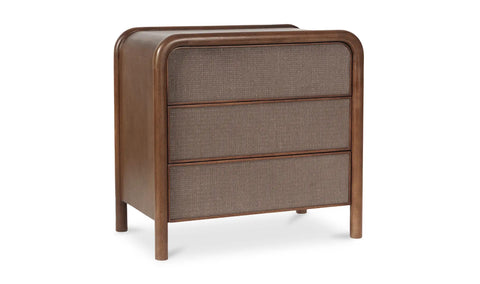 Rye 3 Drawer Nightstand Warm Brown