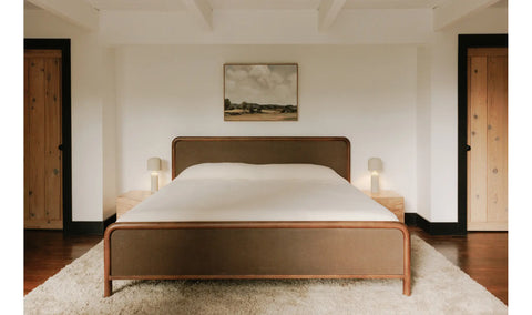 Rye Queen Bed Warm Brown