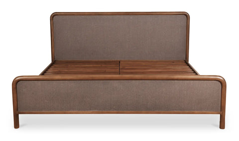 Rye Queen Bed Warm Brown