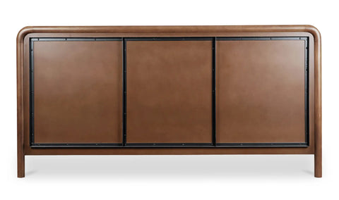 Rye Queen Bed Warm Brown