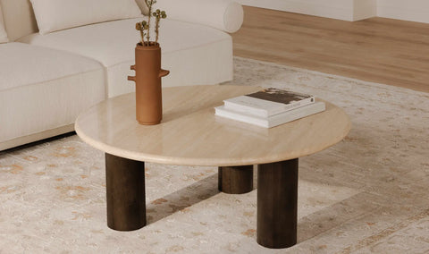 Landon Coffee Table Beige Travertine