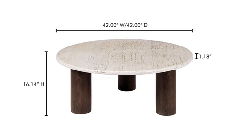 Landon Coffee Table Beige Travertine