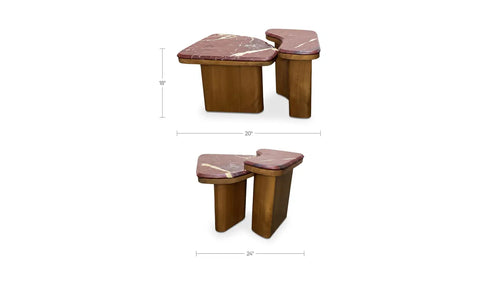 Abi Nesting Coffee Table Levante Marble