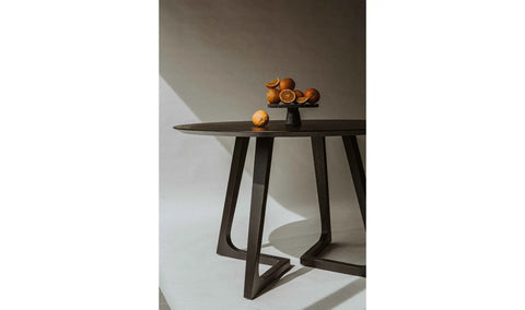 Godenza Round Dining Table Black