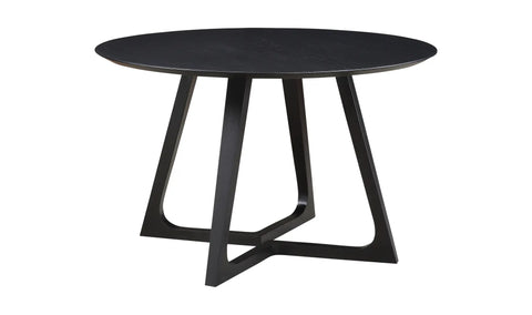 Godenza Round Dining Table Black