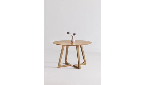 Godenza Round Dining Table Natural Oak
