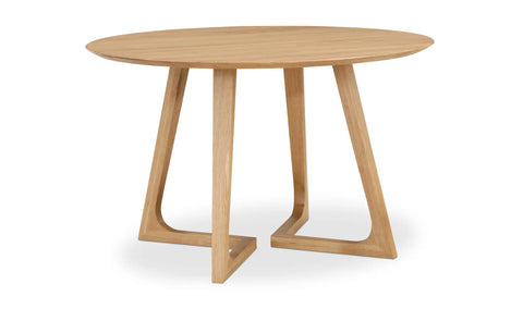 Godenza Round Dining Table Natural Oak