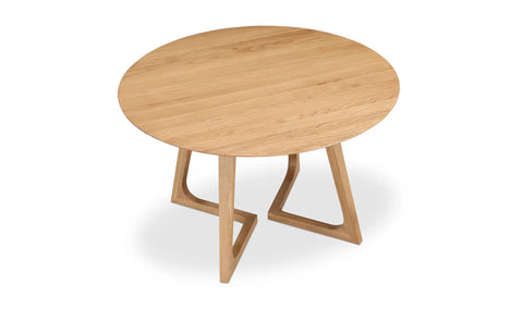 Godenza Round Dining Table Natural Oak
