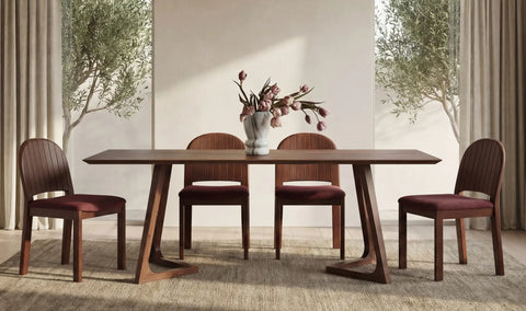 Godenza Rectangular Dining Table Walnut