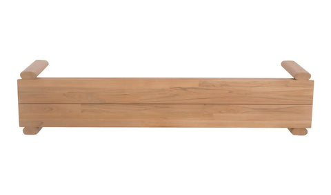 Tempo Outdoor Dining Bench Natural