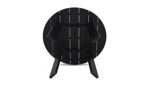 Delta Round Outdoor Dining Table Black
