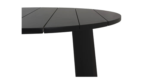 Delta Round Outdoor Dining Table Black