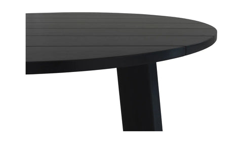 Delta Round Outdoor Dining Table Black