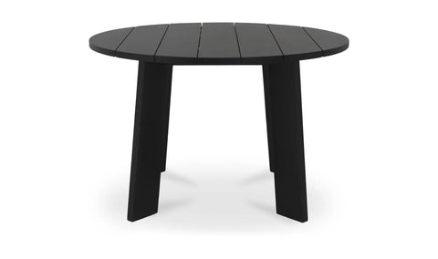 Delta Round Outdoor Dining Table Black