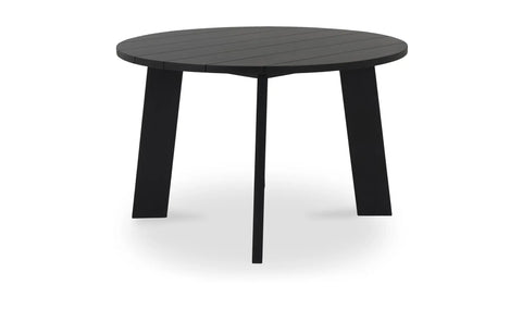 Delta Round Outdoor Dining Table Black