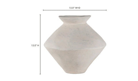 Raja Medium Decorative Vessel White