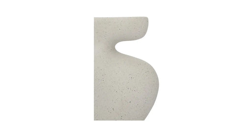Vila 9.5In Sculptural Vessel Cream White
