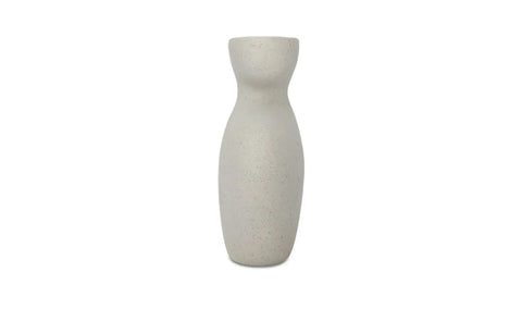 Vila 9.5In Sculptural Vessel Cream White