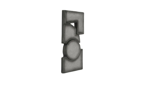 Teo Wall Sculpture Charcoal