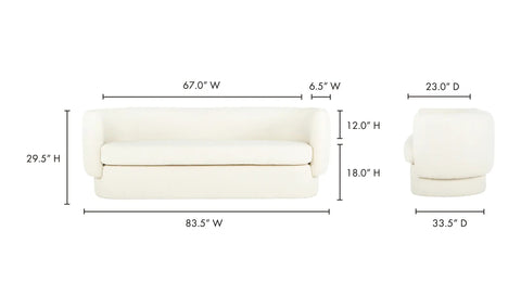 Koba Sofa Maya White